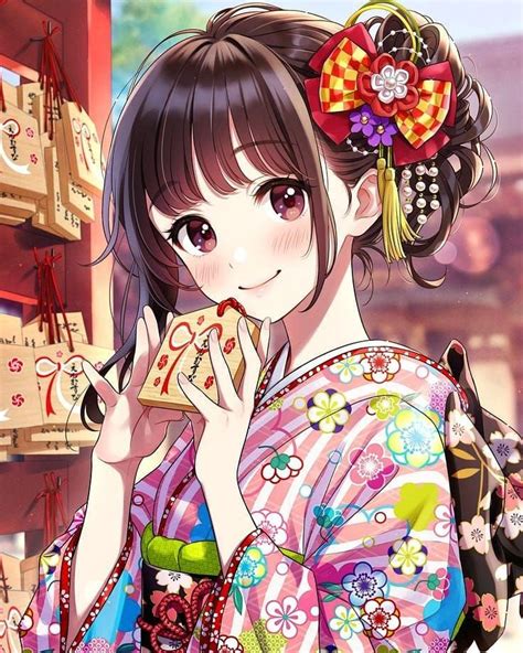 Traditional Anime Girls Are The Cutest Dont You Agree Seni Anime