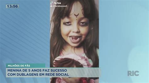 Menina De 5 Anos Faz Sucesso Com Dublagens Em Rede Sociais Youtube