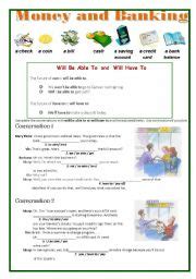 Money matters and banking vocabulary - ESL worksheet by ...