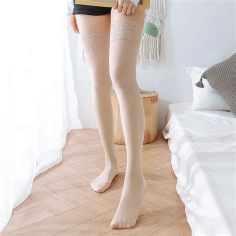 Micro Pressure Skinny Leg Velvet Fake Women S Stockings For MencdCross