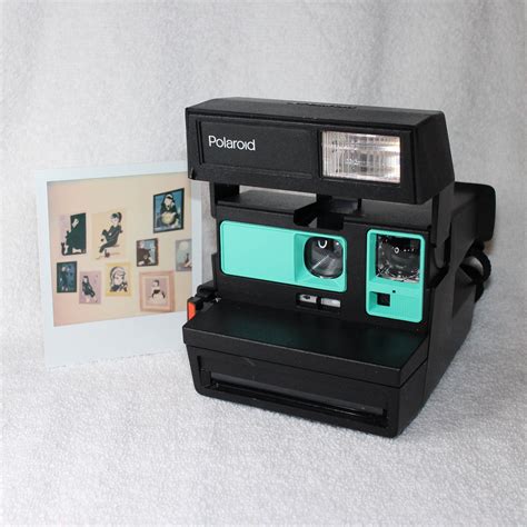 Upcycled Polaroid Sun 600 With Retro Green Cleaned And Tested
