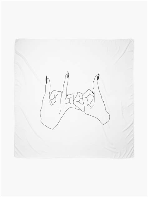 Blood Gang Sign Scarf For Sale By N4y14h Redbubble