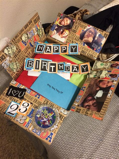 The best gift for him on his birthday. Pin on Diy Birthday Box