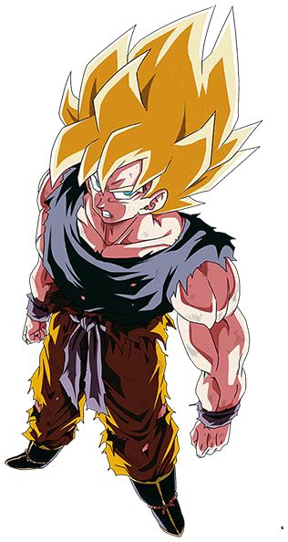 Son Goku Ssj Namek Render 4 Dokkan Battle By Maxiuchiha22 On Deviantart