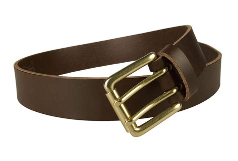 Brass Double Prong Leather Jeans Belt Belt Designs