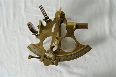 antique brass marine ship navigation sextant nautical scope astronomy angle antique brass