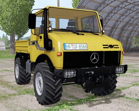 МОД Mercedes Benz Unimog U v для Farming Simulator FS Машины грузовые Farming
