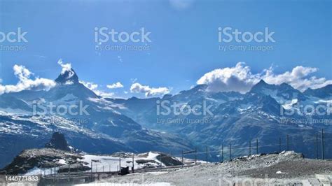 The East And North Faces Of The Matterhorn And The Pennine Alps As Seen