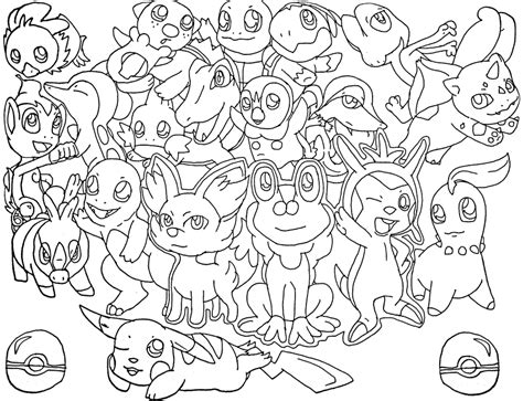 View Pokemon Coloring Pages Png