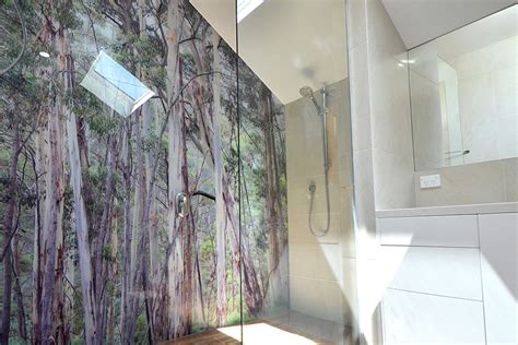 Bathrooms glass shower screens, shower splashbacks or mirrors, we create designs. BATHROOM WALL PANELS | Toughened Glass Bathroom Wall ...