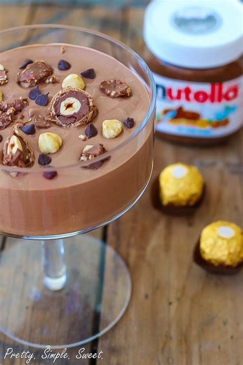 Two Ingredient Nutella Mousse Pretty Simple Sweet