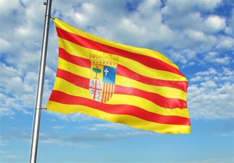 Flag Of Aragon Spain Stock Illustration Illustration Of Aragonese