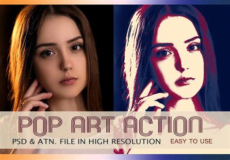 Pop Art Photo Effect Psd And Action Atn Vol1 Free Photoshop Brushes