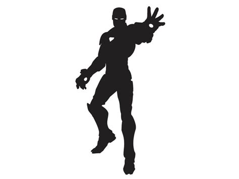 Iron Man Silhouette Superhero Silhouette Iron Man Painting Marvel
