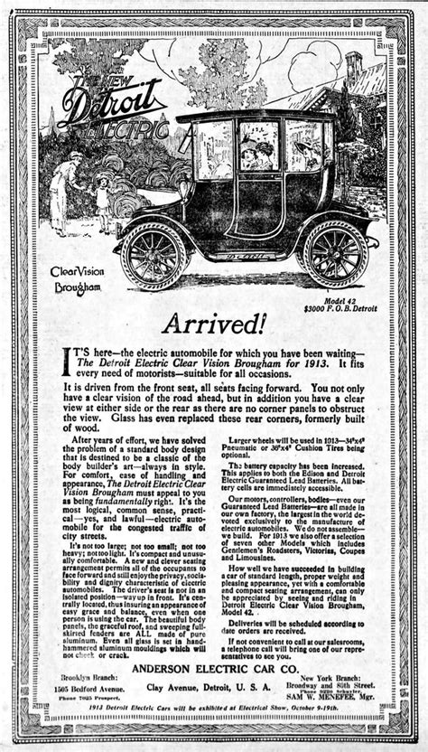 Vintage Newspaper Advertising For The 1913 Detroit Electri Flickr