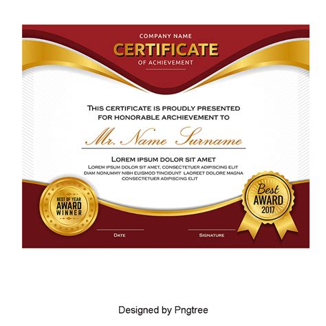 Certificate Png Images Pngwing