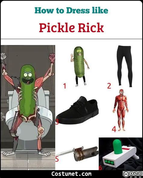 Pickle Rick Rick And Morty Costume For Cosplay And Halloween