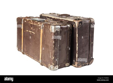 Two Old Suitcases Stock Photo Alamy