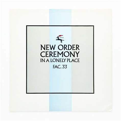 New Order Ceremony 1981 Factory Records 12” Uk Factory Records