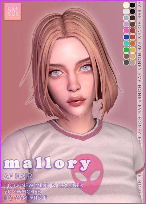 Honey Mallory Af Hair Sm Sims On Patreon Sims Four Sims 4 Mm Mod