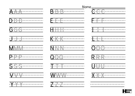 An alphabet is a group of letters that make up each of the sounds of a language. Alphabet Practice Sheets - Letter Worksheets