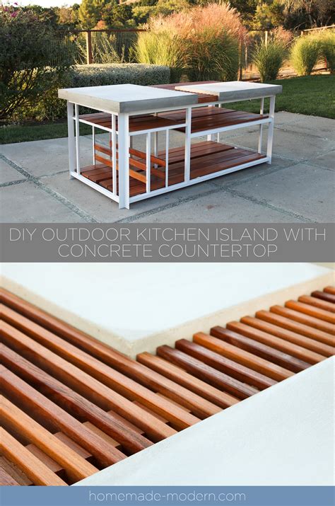 A cozy shipping container rental with spectacular outdoor areas. HomeMade Modern EP142 DIY Outdoor Kitchen Island with DIY ...