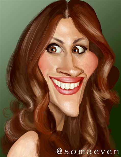 Julia Roberts Funny Caricatures Pop Art Julia Roberts Famous People