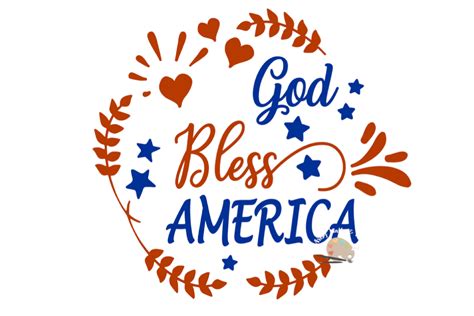 God Bless America Svg Cut File Usa Svg American Svg Memorial Day Fourth