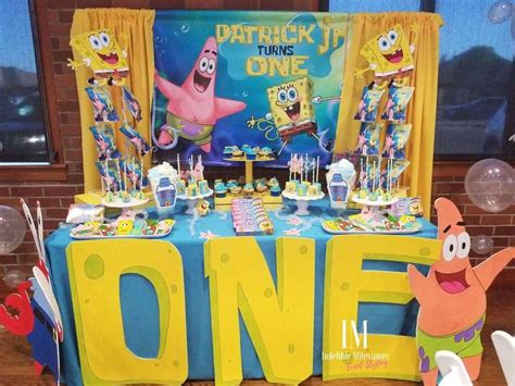 Spongebob Birthday Party Ideas Photo 2 Of 17 Catch My Party