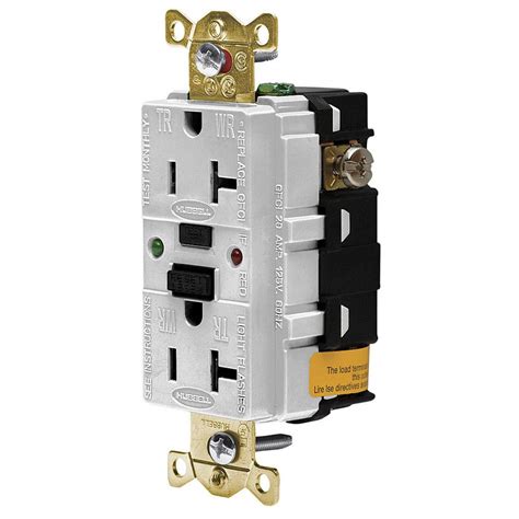 Gfci Receptacle 20a 125vac 5 20r White Electrical Equipment