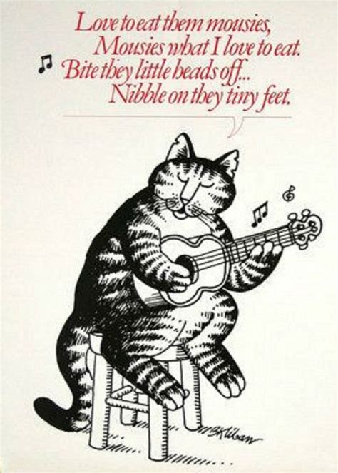 B Kliban Cat Art Singing Cat Cartoon Ideal For Cat Etsy In 2021