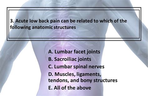 Acute Low Back Pain Risk Factors And Diagnosis