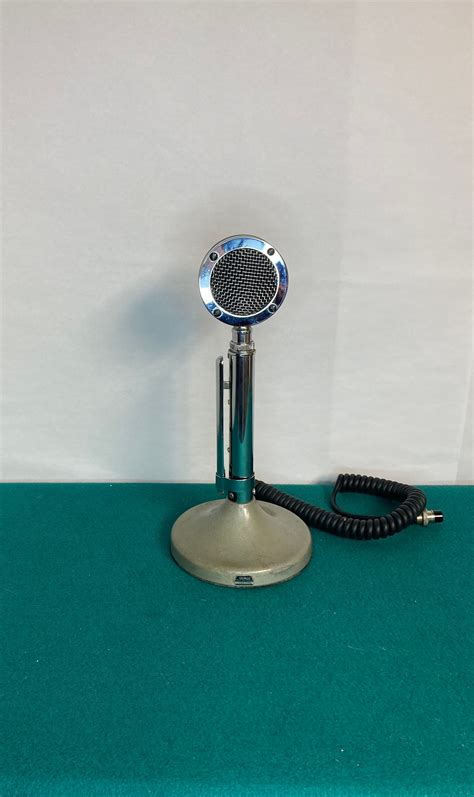 Vintage Astatic D 104 Chrome Lollipop Microphone Ham Radio Cb 2 Way