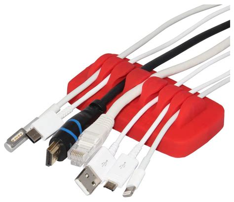 Silicone Cable Organizerbundled With 4 Reusable Cable Ties