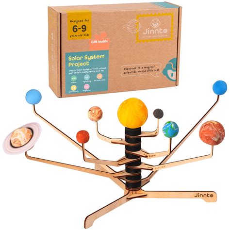 Jinnto Educational Stem Box Model Solar System Toy Project For Kids