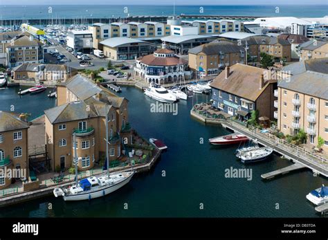 Brighton Marina Village Stock Photo Alamy