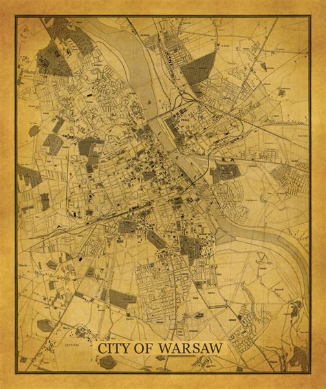 Warsaw Old Town Map