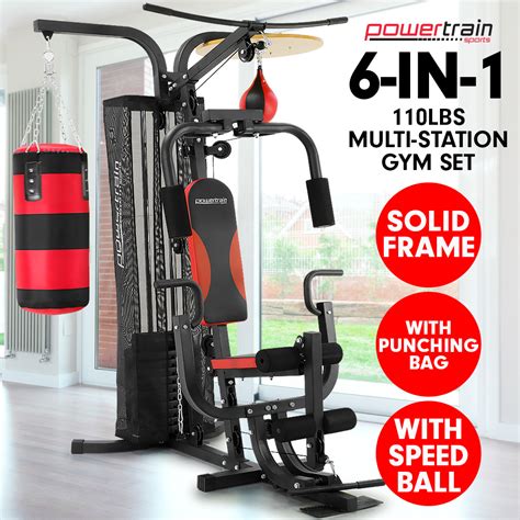 The high pulley is designed to enhance lats. New Multistation Home Gym Exercise Equipment Total Workout ...