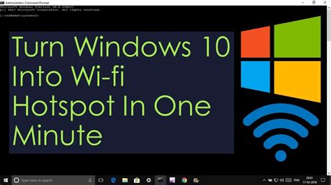 How To Turn Your Windows Computer Laptop Into Wifi Hotspot Youtube