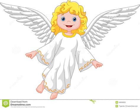 Cute Cartoon Angel Stock Vector Illustration Of Beautiful