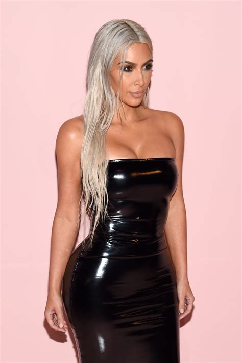 kim kardashian with blonde hair 2017 popsugar beauty