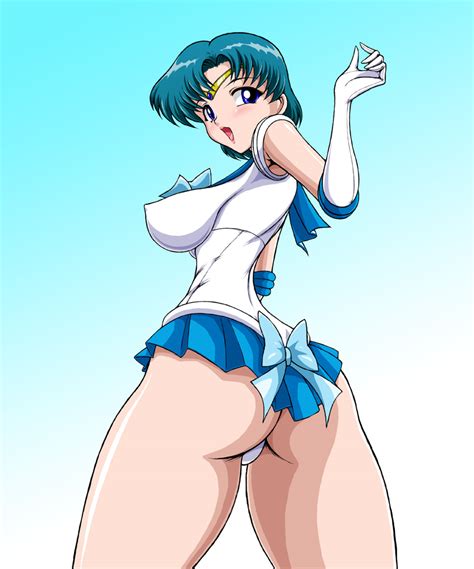 Rule 34 Ami Mizuno Ass Bishoujo Senshi Sailor Moon Blue Eyess Blue