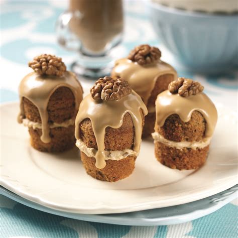 Mini Coffee Walnut Cakes Recipe Coffee Walnut Cake Desserts Mini