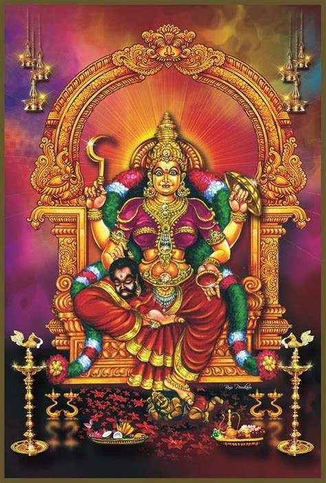 Amman Mother Goddess Fierce Form Saraswati Goddess Kali Goddess Devi