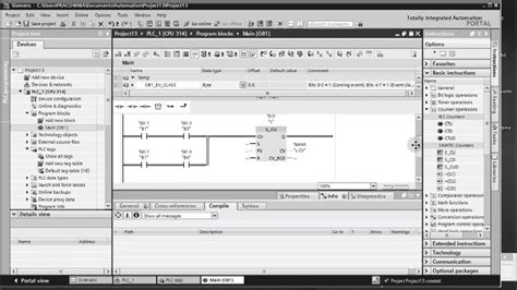 Lad Ladder Example Tia Portal Fluidsim Youtube