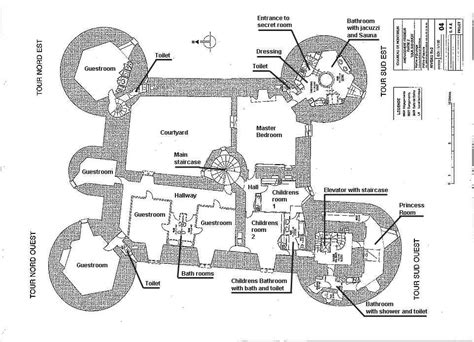 Endearing medieval castle floor plans blueprints picture layouts homfort info. Chateau de montebrun floorplan 2nd floor | Castle plans ...