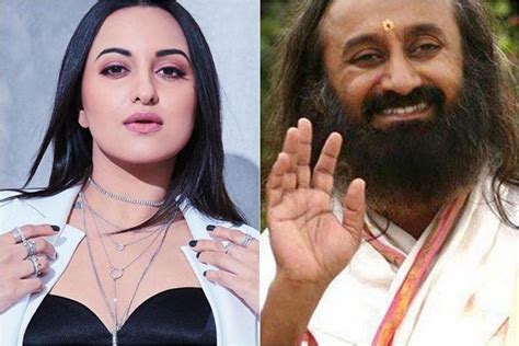 Sonakshi Sinha Seeks Spiritual Advise From Sri Sri Ravi Shankar On How To Deal With Trolls