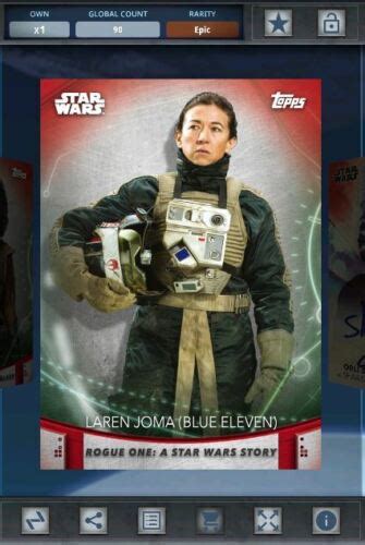 Star Wars Card Trader Women Of Star Wars Red Base Laren Joma Epic Cc Ebay