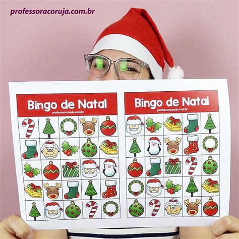 Bingo De Natal Produto Digital Professora Coruja Produtos Para