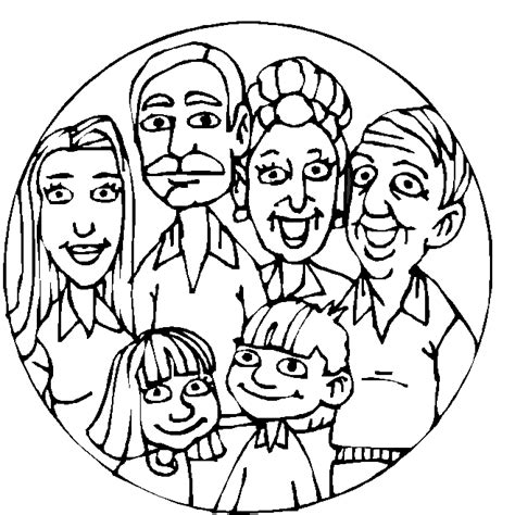 Free Family Coloring Pages